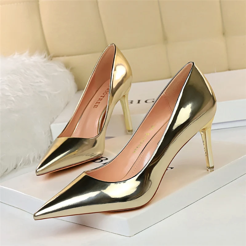 Leather High Heels — Image 36