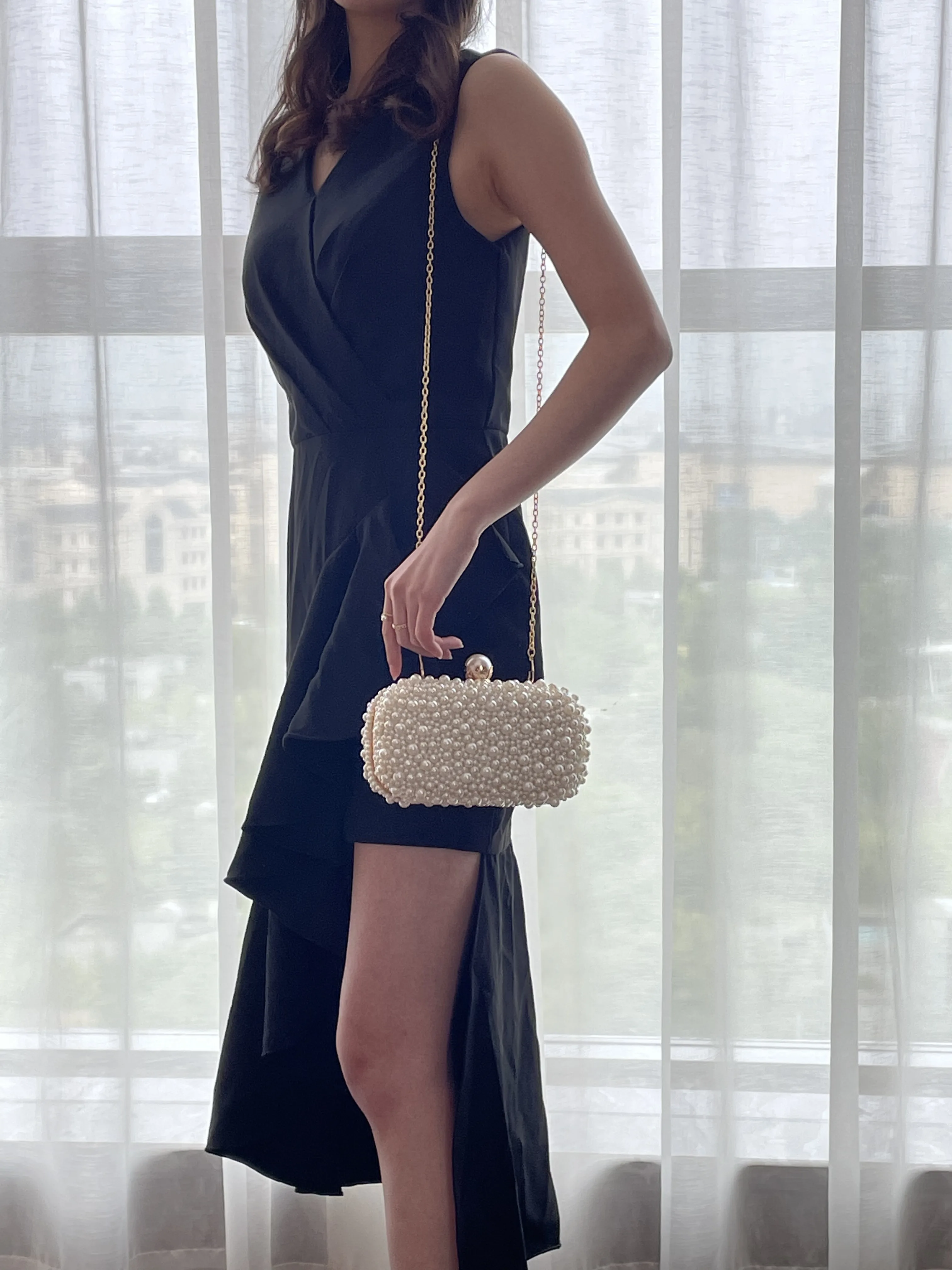 Handmade Shoulder Bag with Chain — Image 15