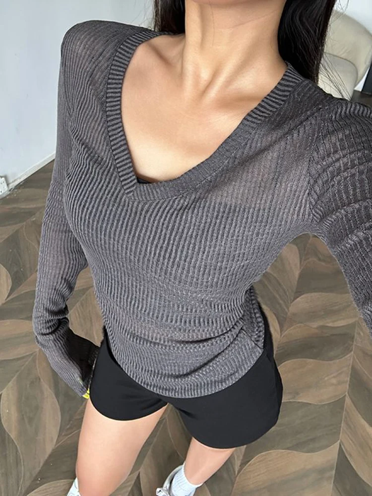 تيشيرت سادة بأكمام طويلة — صورة 10