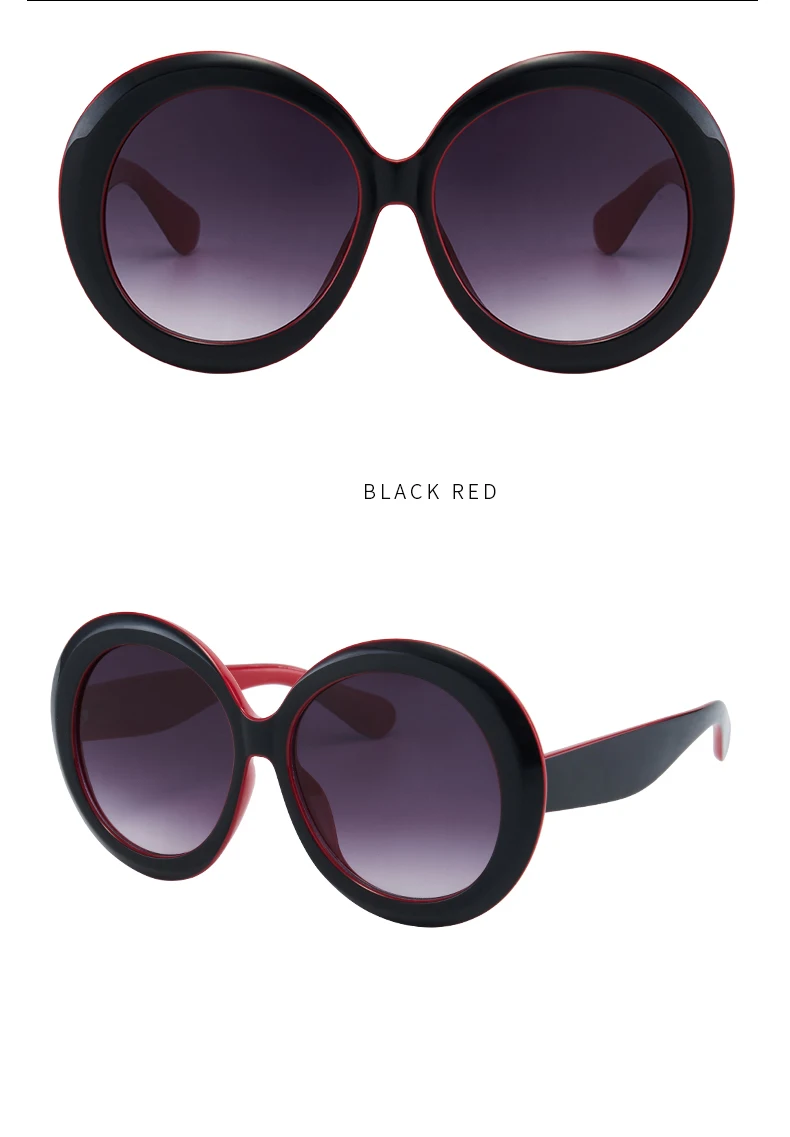 Retro Oversized Round Sunglasses — Image 7