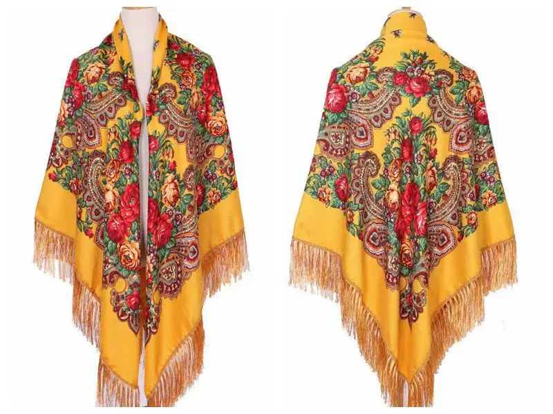 Warm Scarf with Fringe — Image 6