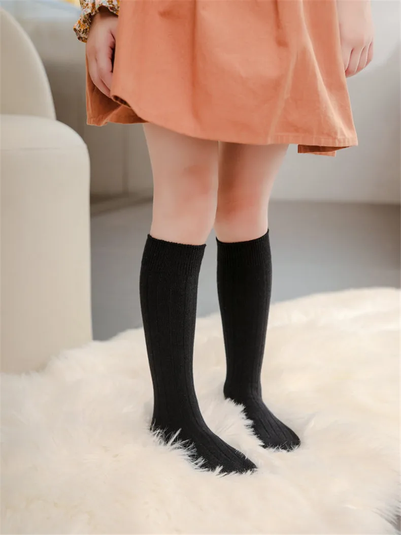 Baby Striped Cotton Long Socks — Image 10