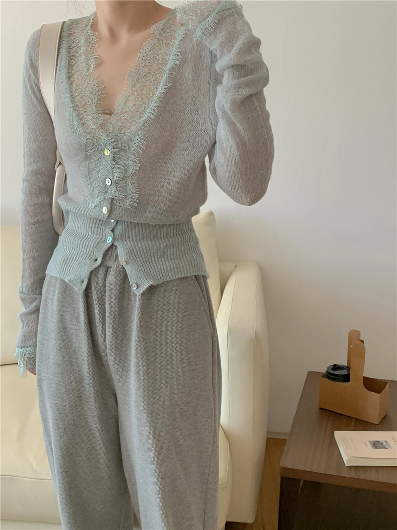 Vintage Lace Knitted Cardigan — Image 17