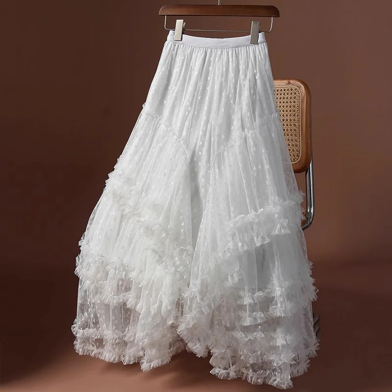 Mesh High-Waisted Skirt — Image 53