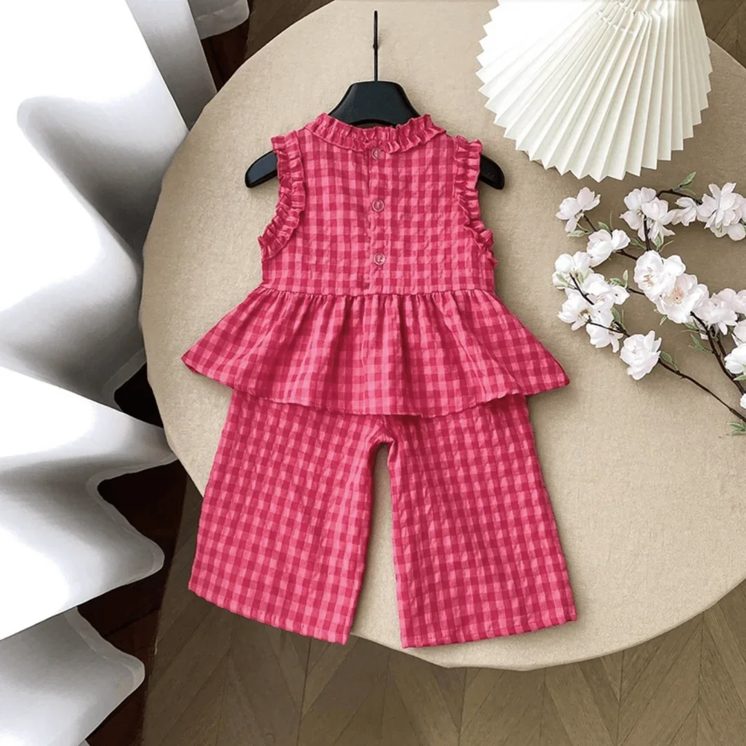 Baby 2-Piece Vintage Plaid Sleeveless Set — Image 12