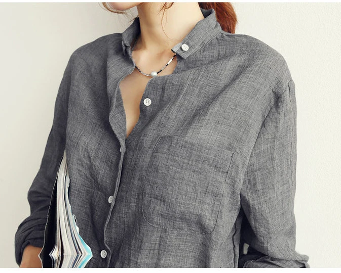 Korean-Style Solid Cotton Formal Shirt — Image 8