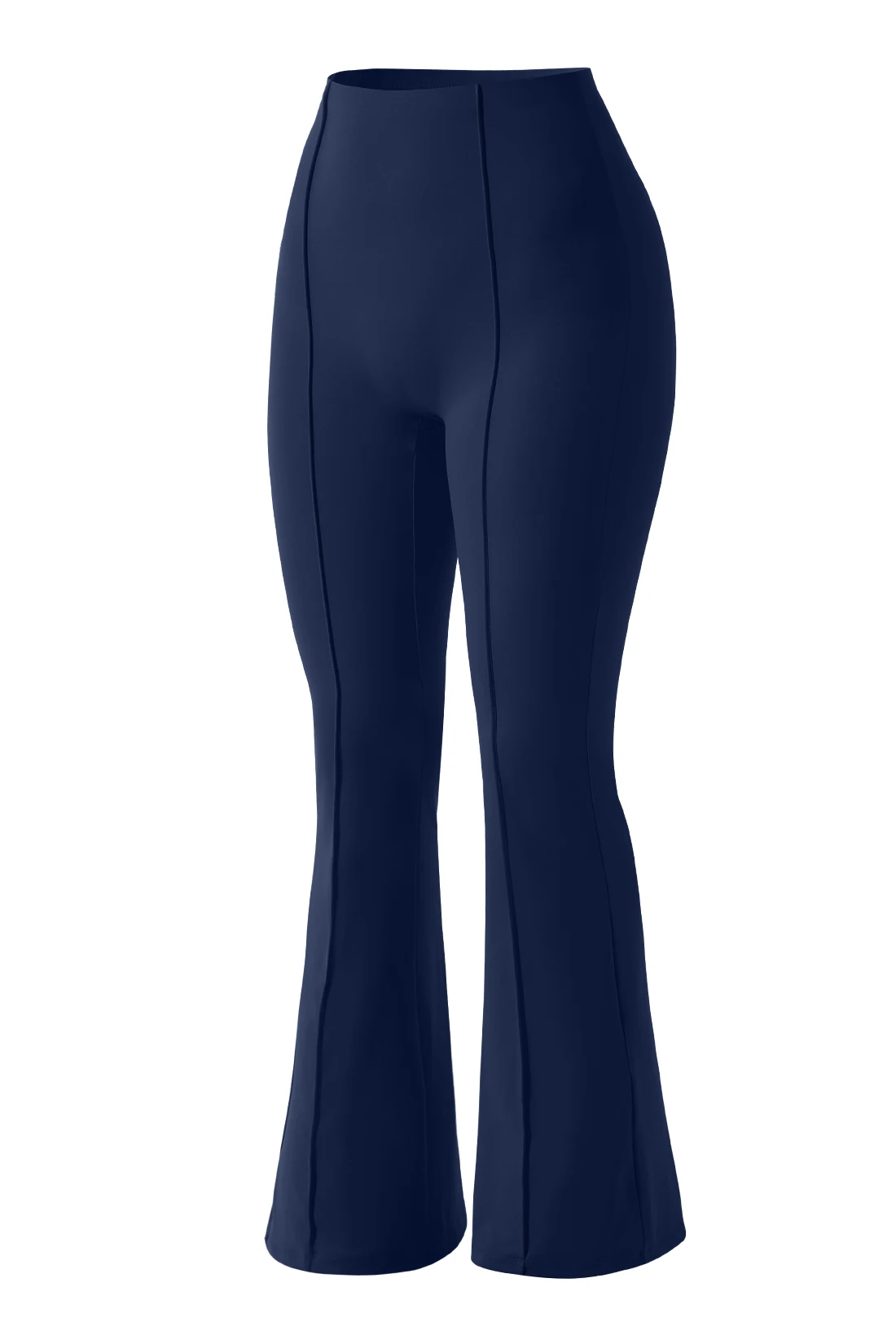 Flared Yoga Pants with Elastic Waist — Image 23