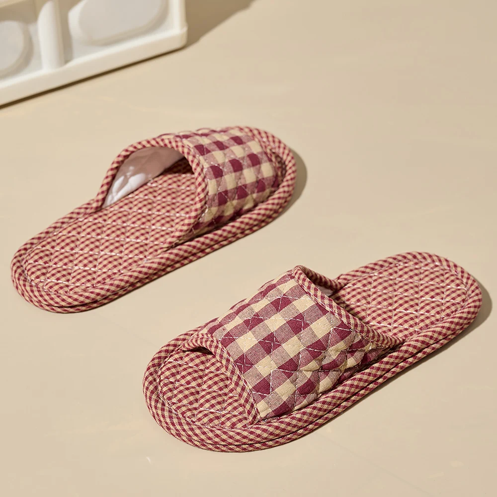 Lightweight Floral Cotton Slippers — Image 7