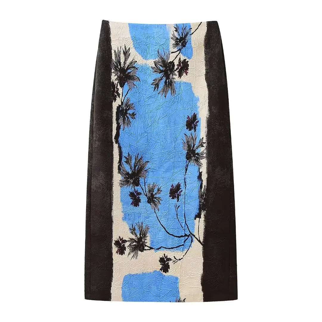 Spring Long Skirt with Zipper — Image 8