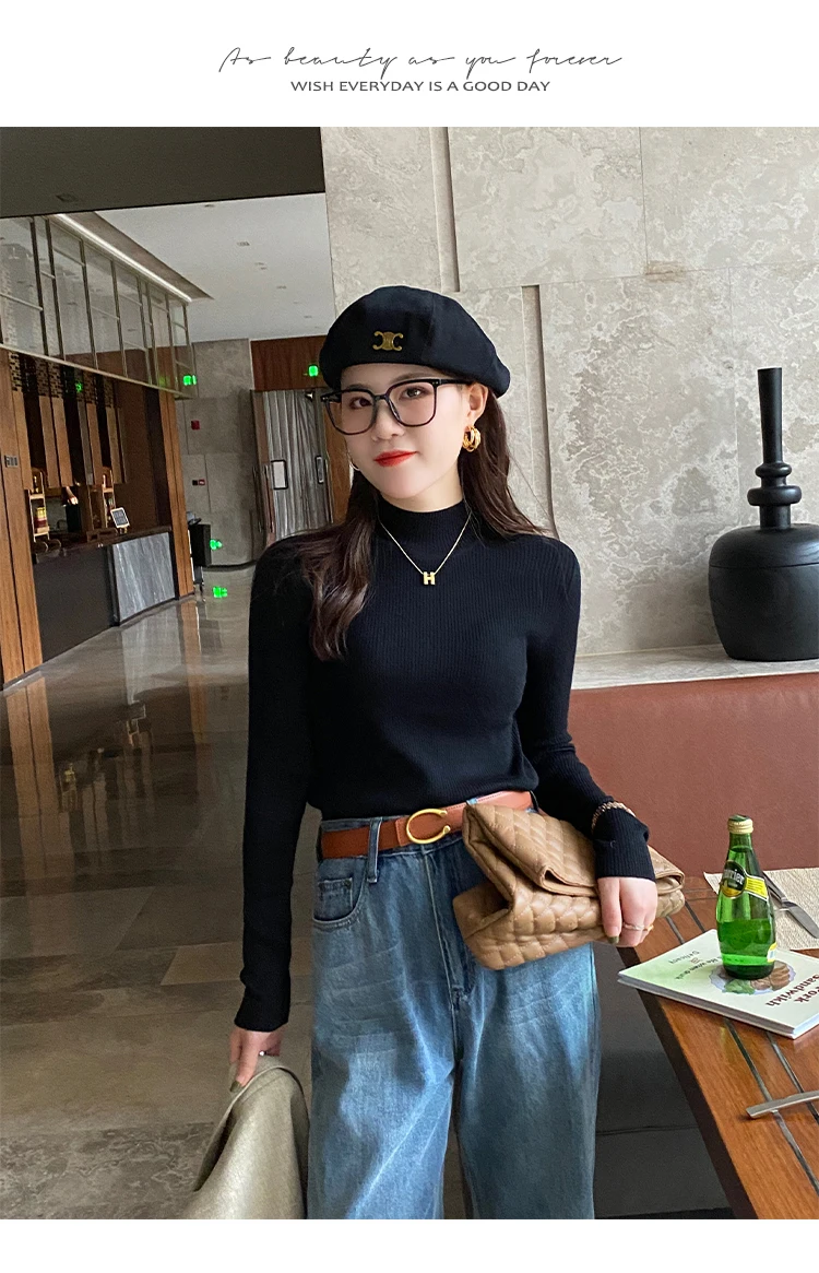 Vintage Solid Winter Sweater — Image 19