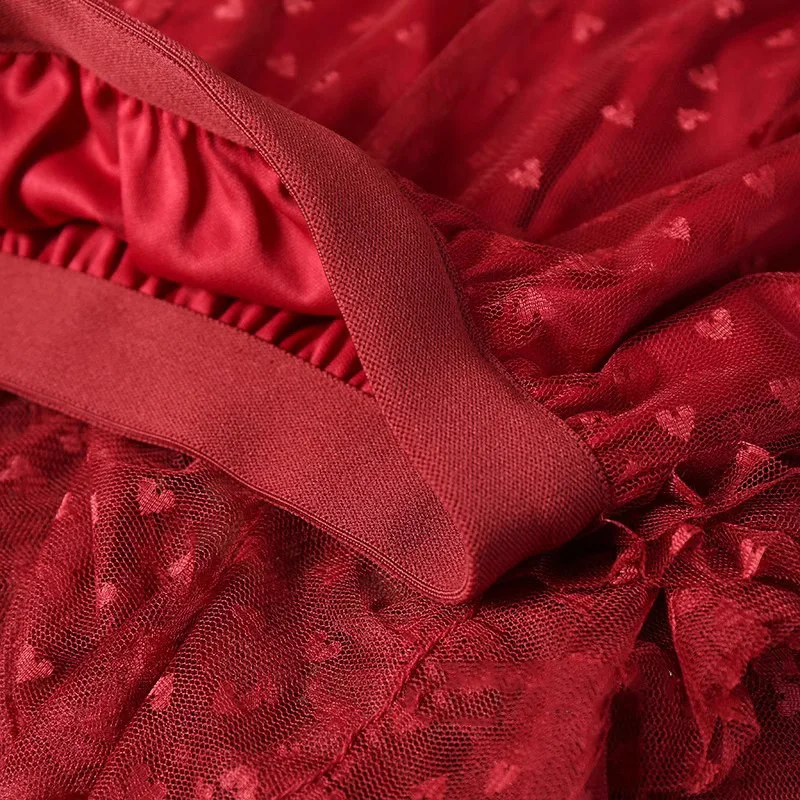 Mesh High-Waisted Skirt — Image 35