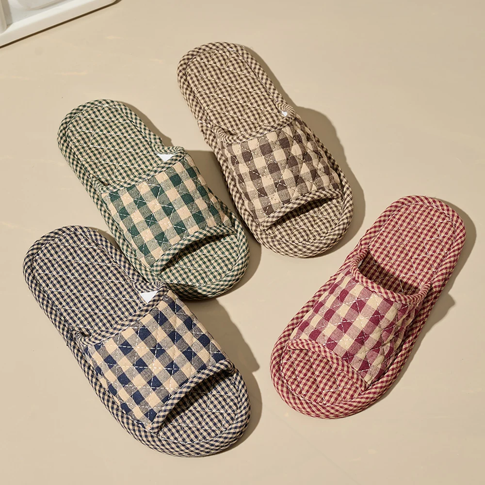 Lightweight Floral Cotton Slippers — Image 4