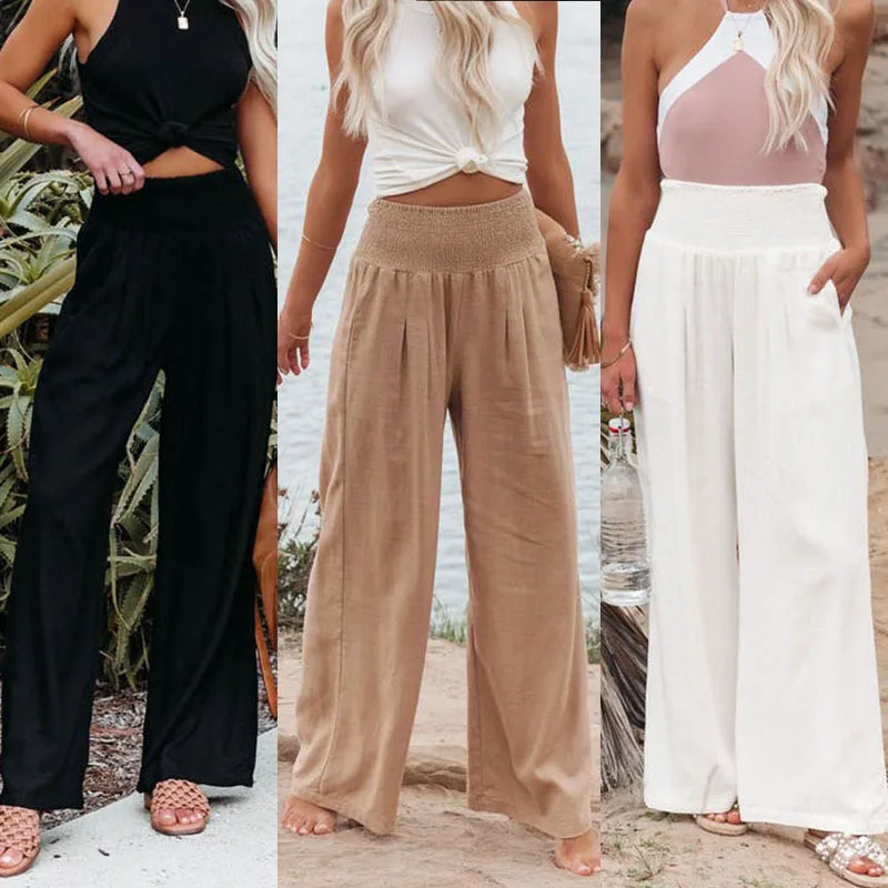 Casual Beach Pants with Drawstring — Image 6