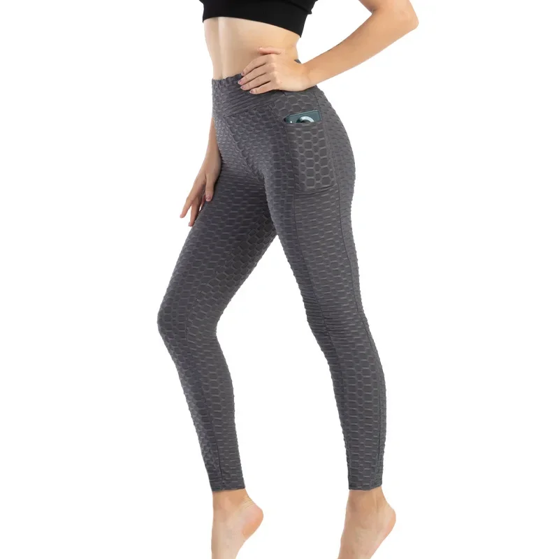 Stretchy Gym Leggings with Pocket — Image 9