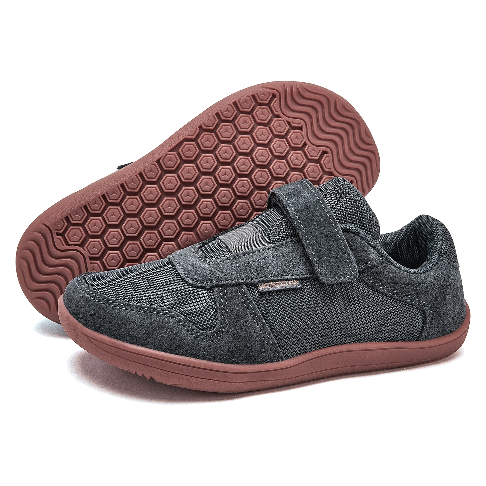 Kids' Lightweight Faux Leather Mesh Sneakers — Image 12