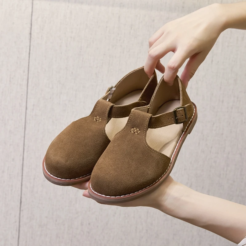 Retro Leather Sandals — Image 7