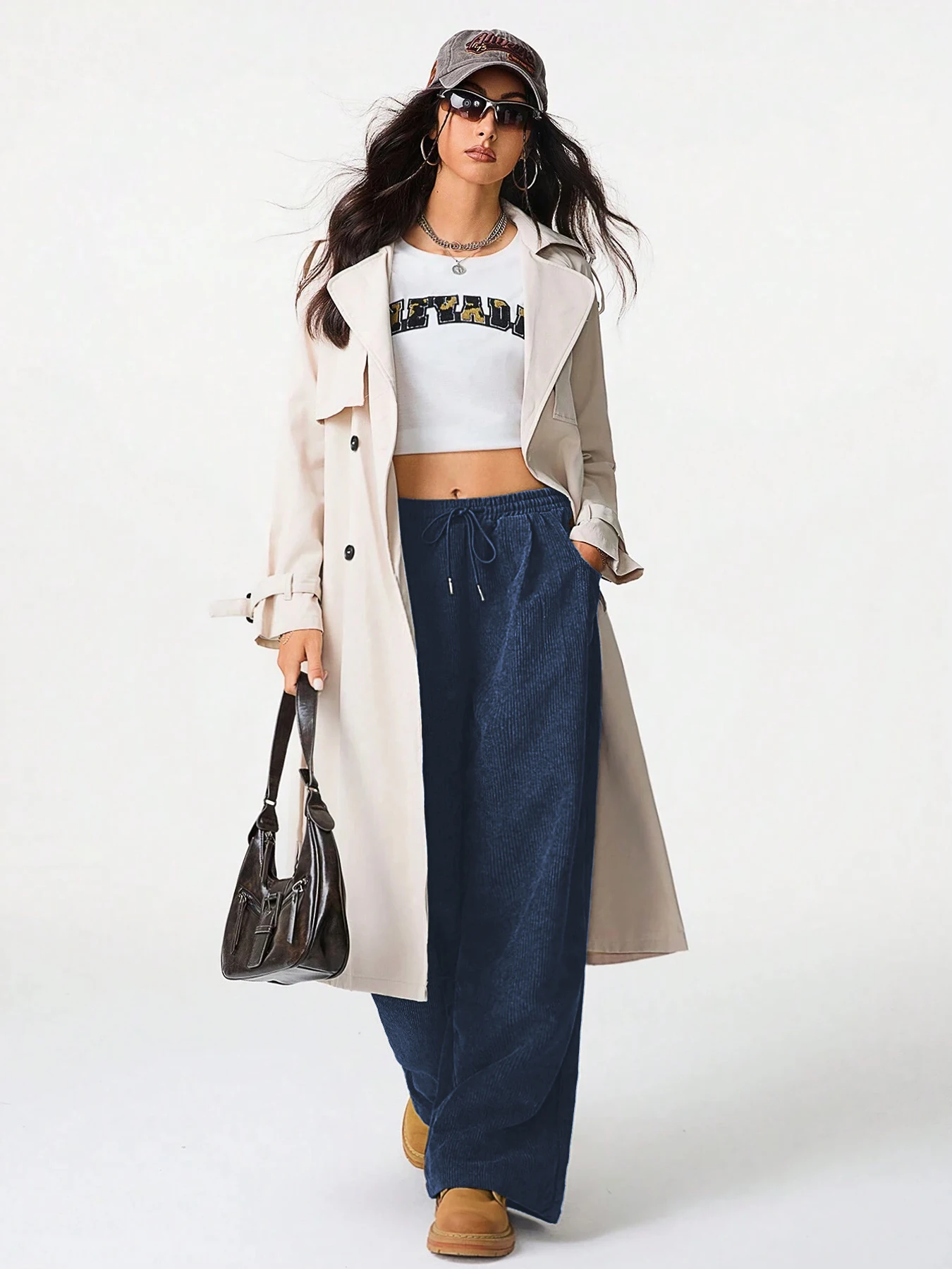 Retro Cargo Pants with Drawstring — Image 31