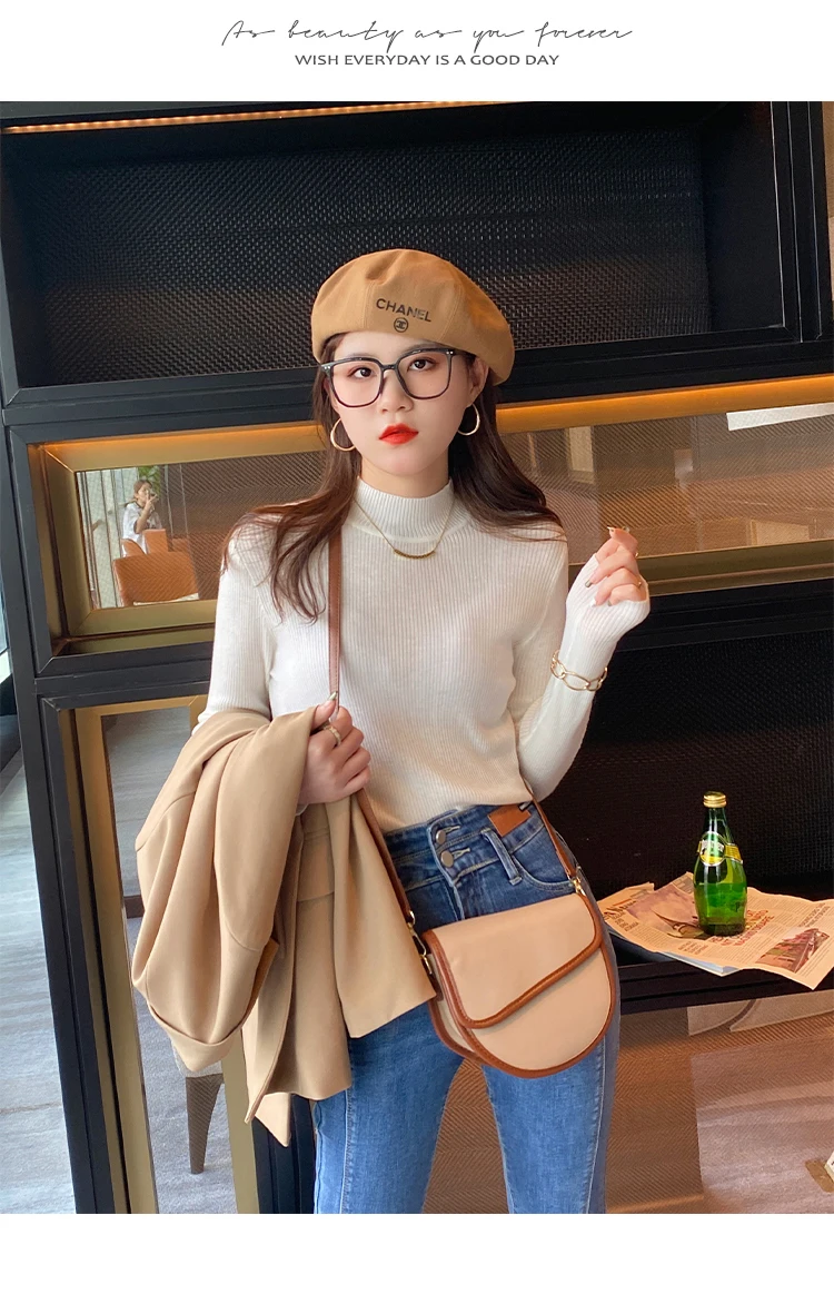 Vintage Solid Winter Sweater — Image 23
