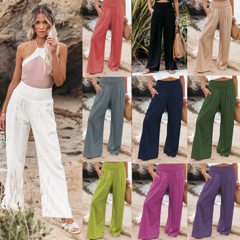 Casual Beach Pants with Drawstring — Image 4