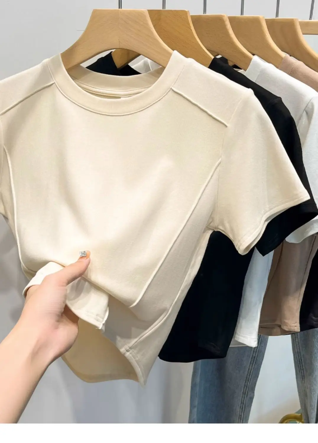 Cotton Short T-Shirt — Image 5