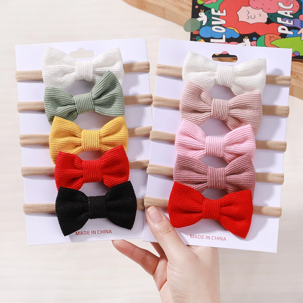 Baby 5-Piece Solid Set with Bow — Image 14