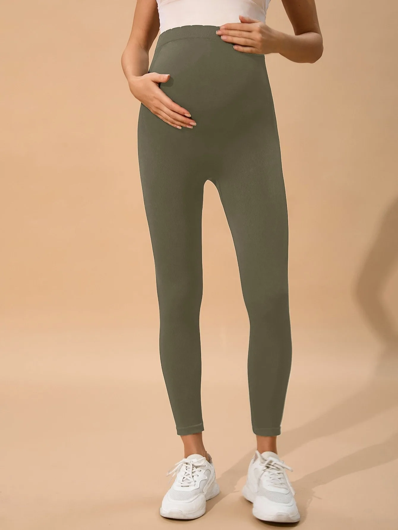 Maternity High-Waisted Leggings — Image 34