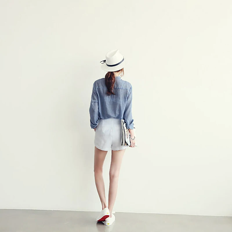 Korean-Style Solid Cotton Formal Shirt — Image 17