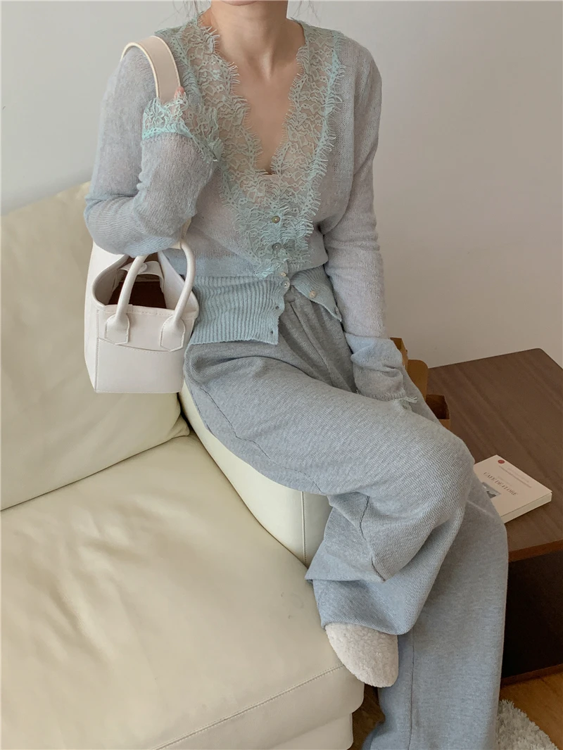 Vintage Lace Knitted Cardigan — Image 14