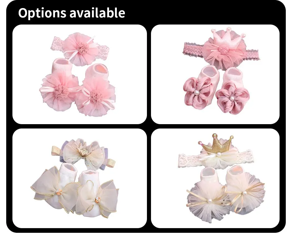Newborn 2-Piece Lace Headband Set — Image 19