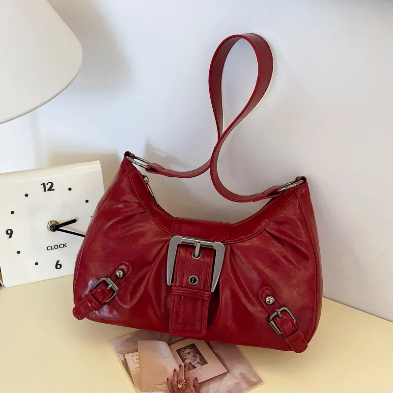 Retro Large-Capacity Pleated Bag — Image 34