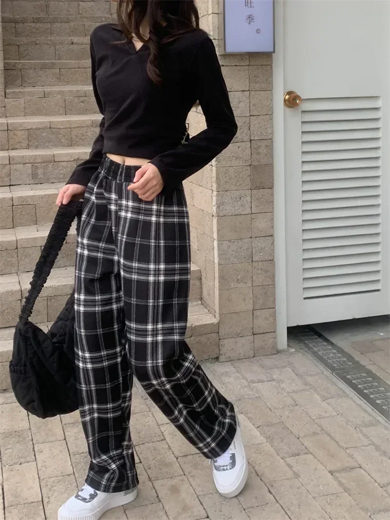 بنطال بنقشة كاروه سميك دافئ — صورة 13