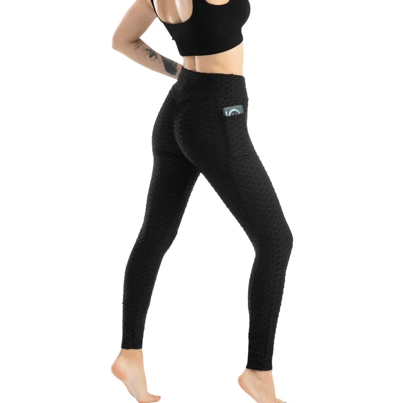 Stretchy Gym Leggings with Pocket — Image 5
