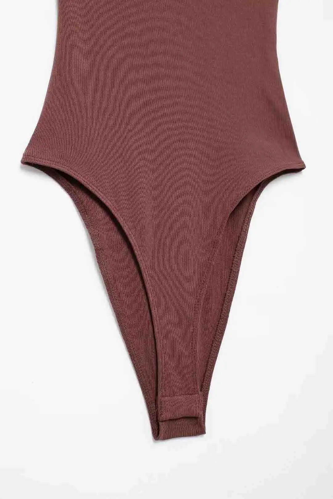 Slim-Fit Ribbed Bodysuit with Buttons — Image 14