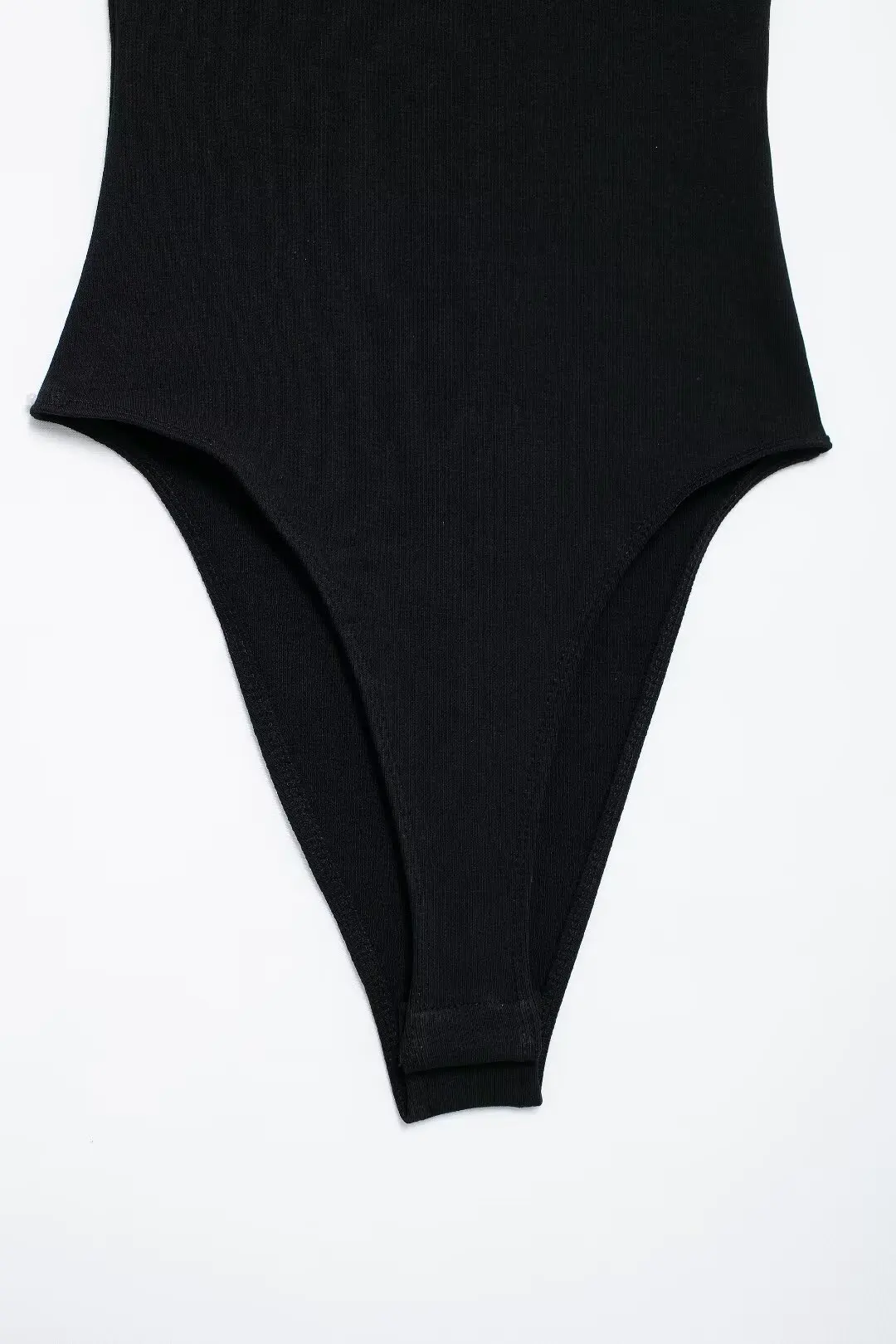 Slim-Fit Ribbed Bodysuit with Buttons — Image 22