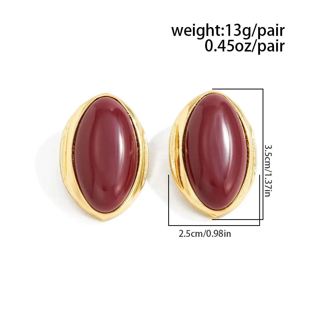 Vintage Oval Earrings