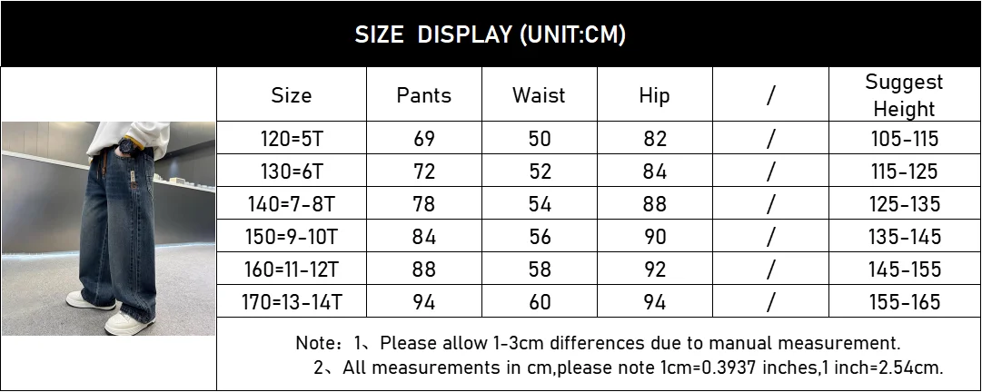 Boys' Autumn Wide-Leg Jeans — Image 4
