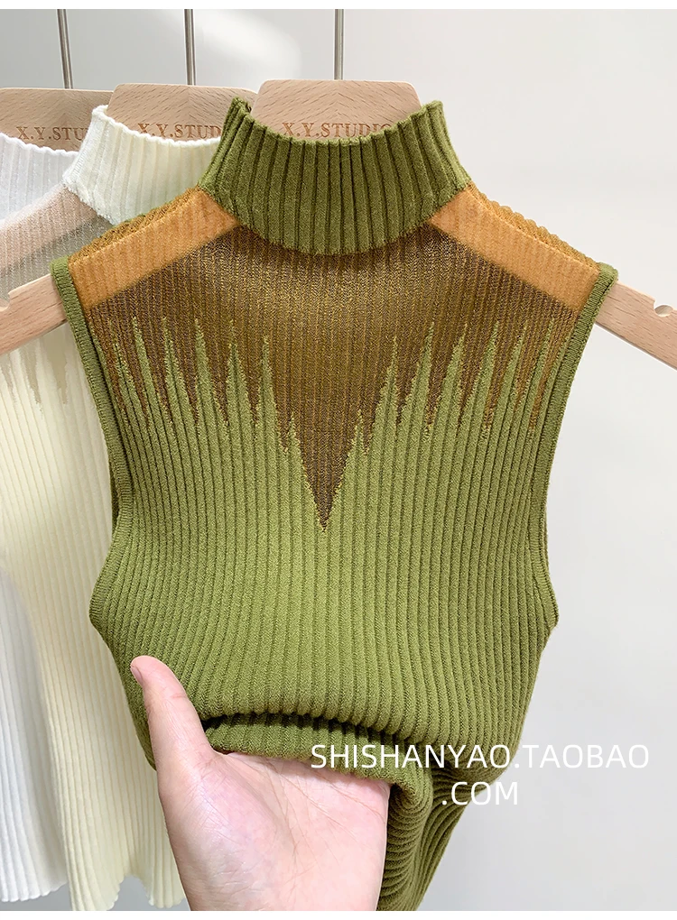Knitted Mesh Tank Top — Image 23