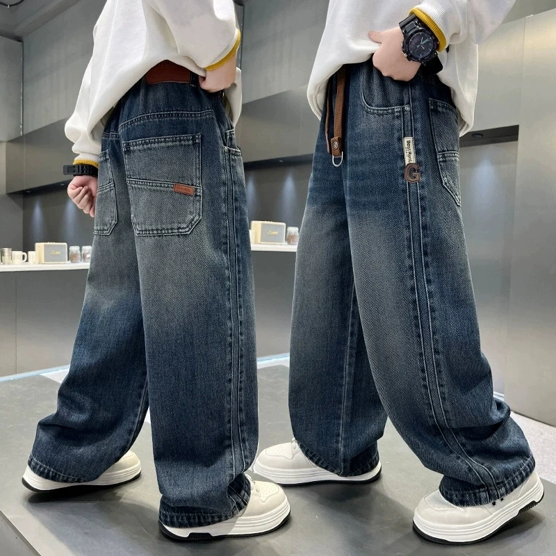 Boys' Autumn Wide-Leg Jeans — Image 5