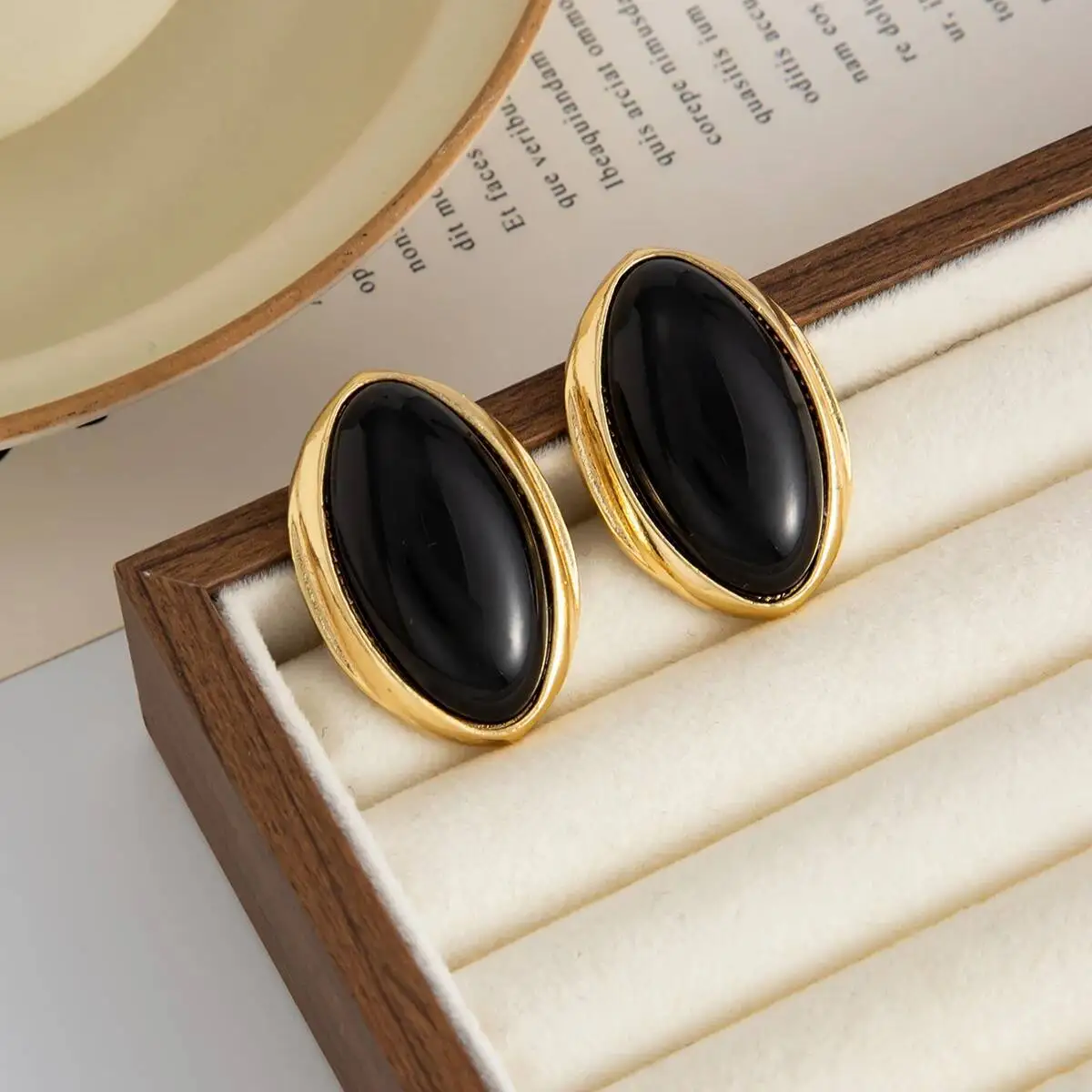 Vintage Oval Earrings — Image 11