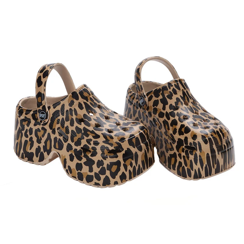 Thick Leopard Print Heels — Image 14