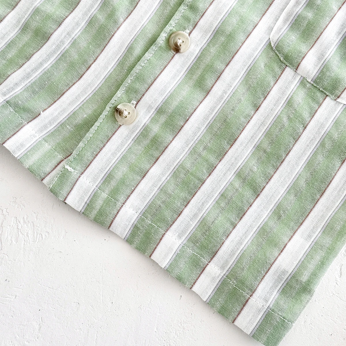 Newborn 2-Piece Striped Set with Buttons — Image 8