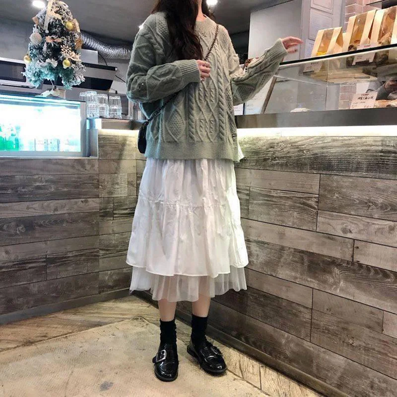 تنورة بقصّة A بشبك طويلة — صورة 8
