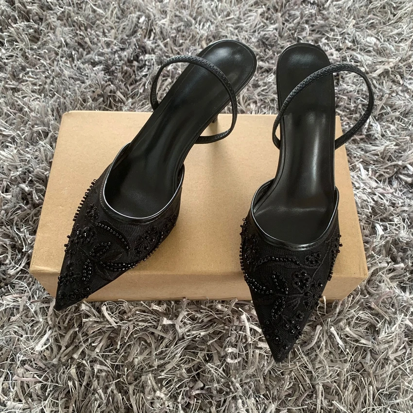 Embroidered High Heels — Image 4