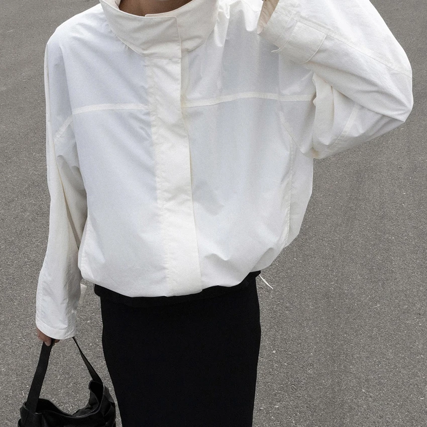 Turtleneck Autumn Jacket with Zipper — Image 26