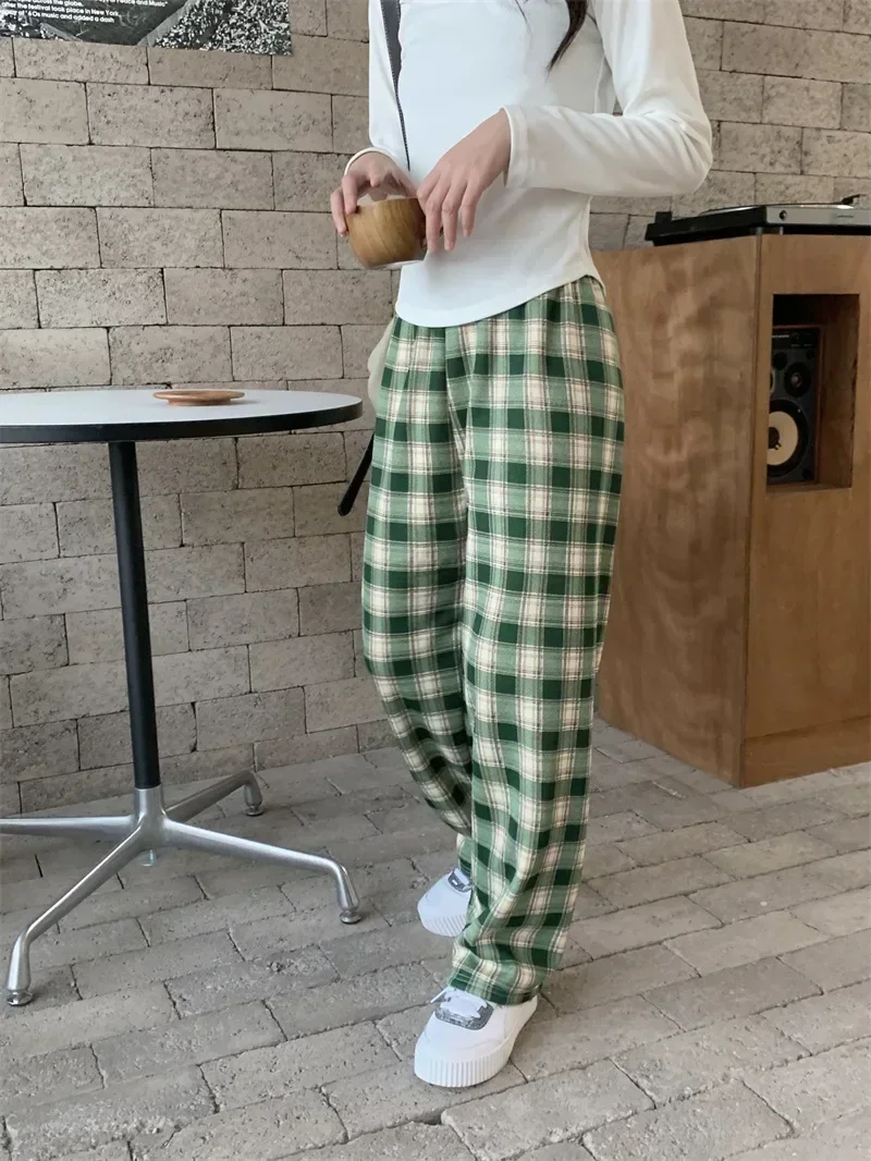 بنطال بنقشة كاروه سميك دافئ — صورة 22