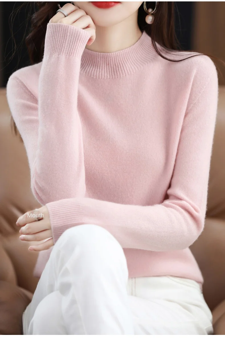 Mock Neck Winter Pullover — Image 31