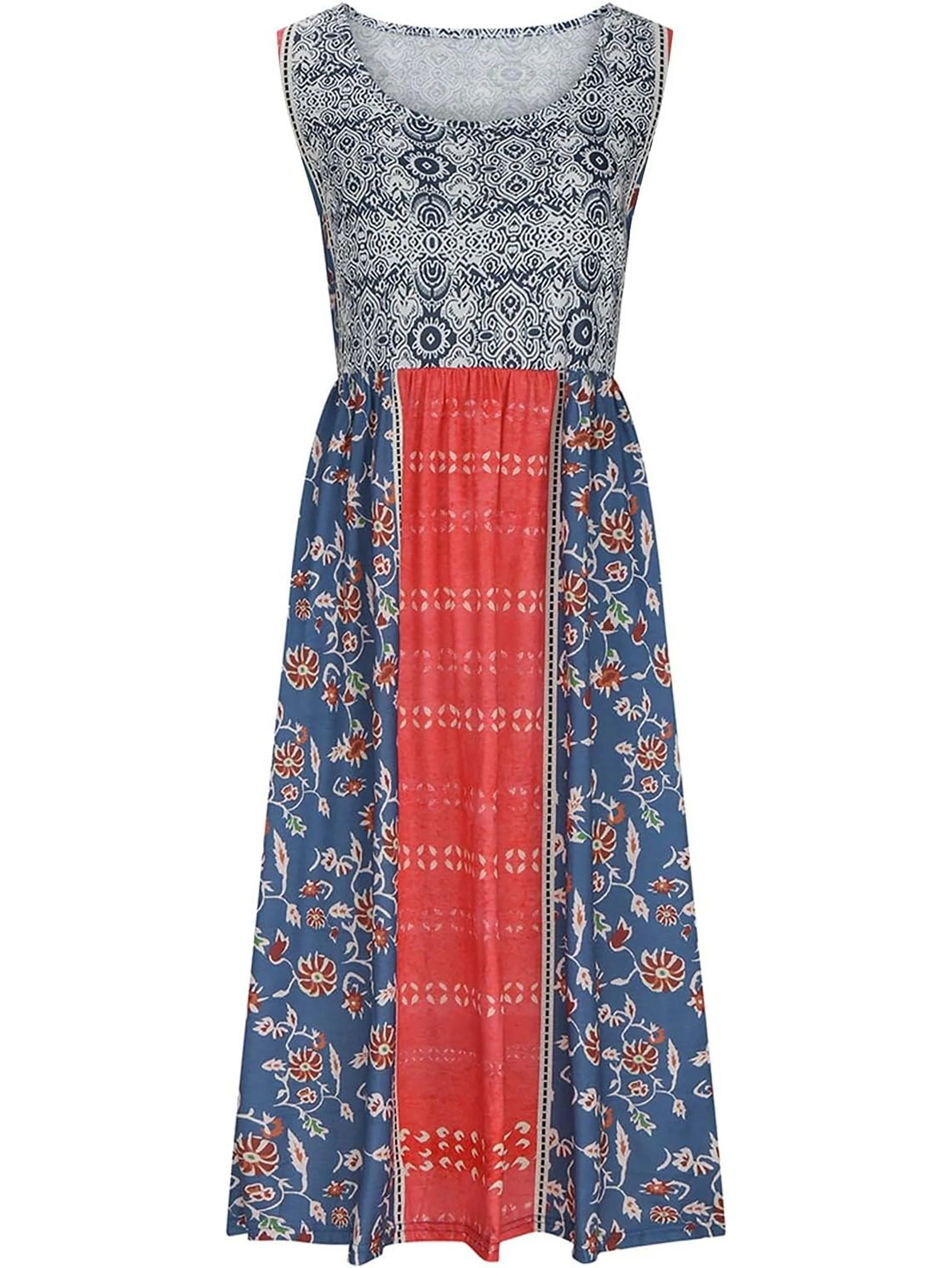 Boho Floral Sleeveless Summer Dress — Image 12