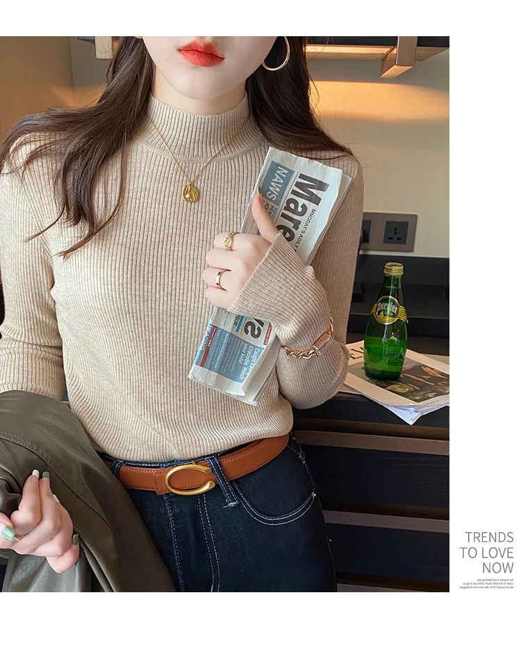 Vintage Solid Winter Sweater — Image 14