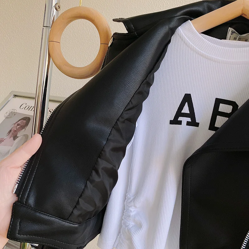 Girls' Leather Autumn Jacket — Image 28
