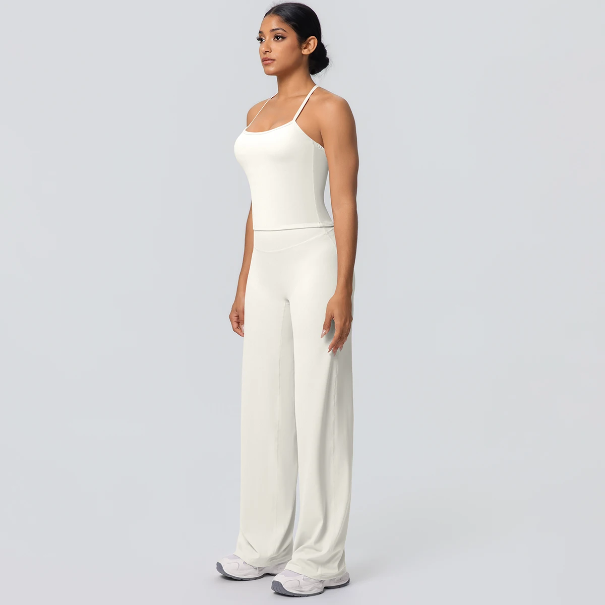 2-Piece Solid Yoga Sports Set — Image 23